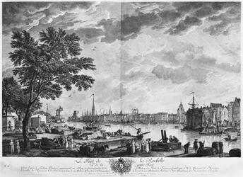 Haven van La Rochelle, gezien vanaf de kleine kust, serie 